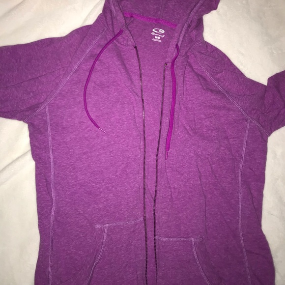 Champion Tops Purple Zip Up Hoodie Poshmark